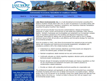 Tablet Screenshot of lakeshoreenvironmentalri.com